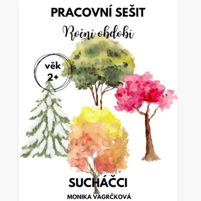 Pracovní sešit - Roční období A4 PDF k tisku