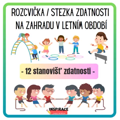 Rozcvička / stezka zdatnosti na zahradu 