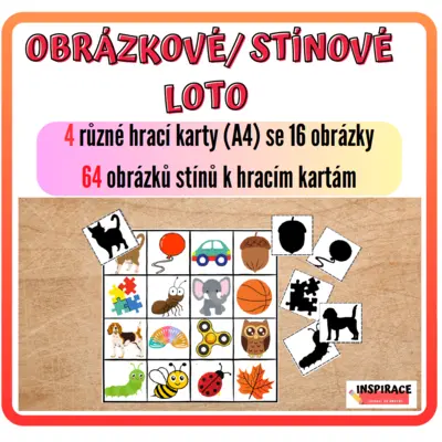 OBRÁZKOVÉ / STÍNOVÉ LOTO 
