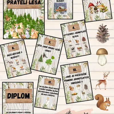 STEZKA S PŘÁTELI LESA 🐜🦊🌲🦔