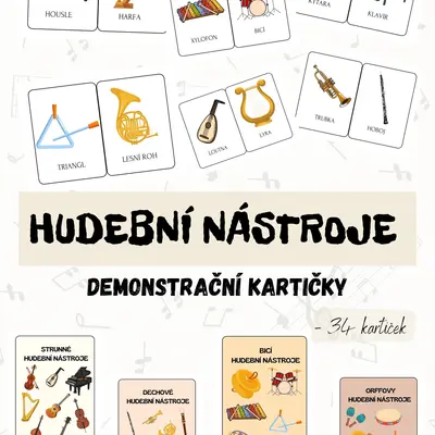 HUDEBNÍ NÁSTROJE 🥁🎺🎹