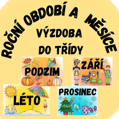 Roční období a měsíce - výzdoba třídy