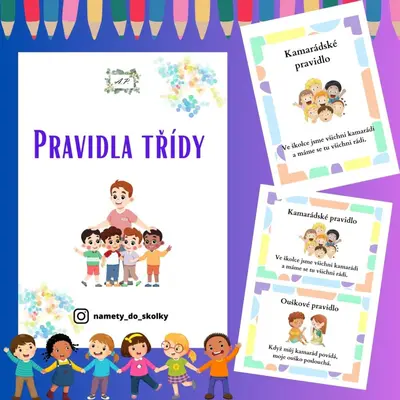 Pravidla třídy - demonstrační obrázky 
