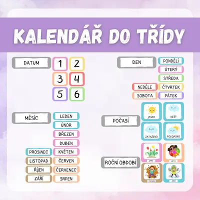 Kalendář do třídy