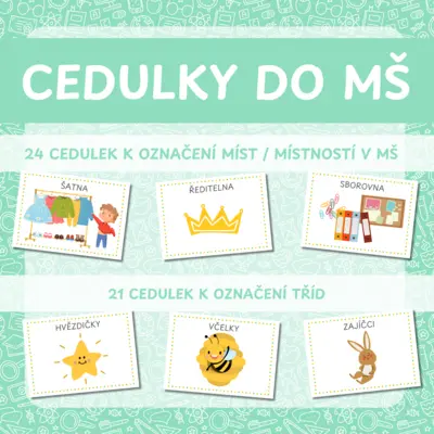 Cedulky do MŠ