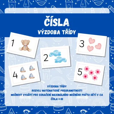 Čísla - výzdoba třídy