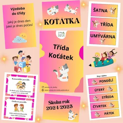 Výzdoba třídy Koťátek 