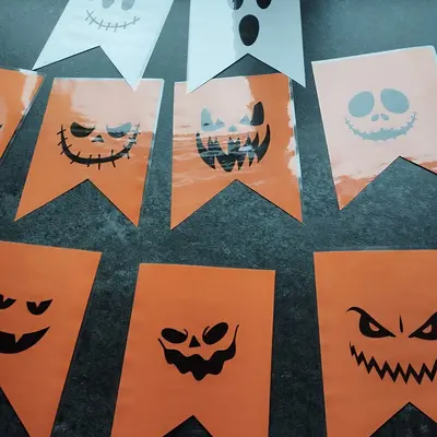 Halloween - Výzdoba do oken i do třídy