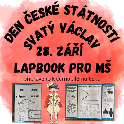 Svatý Václav 28. září - lapbook pro MŠ