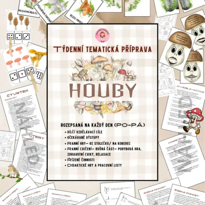TÝDENNÍ TEMATICKÁ PŘÍPRAVA- Houby