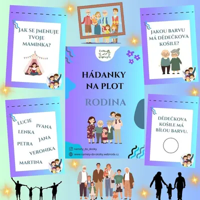 Hádanky na plot - Rodina 