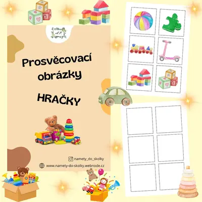 Prosvěcovací obrázky - Hračky 