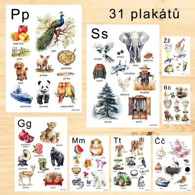 ABECEDA 31 PLAKÁTŮ A4/ obrázkový sešit