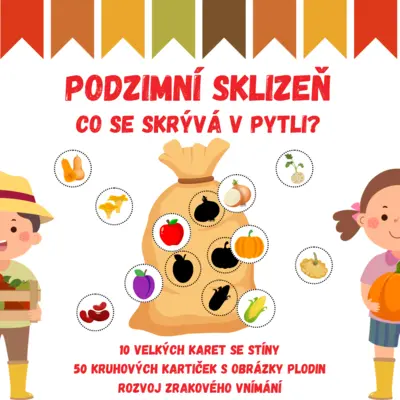 PODZIMNÍ SKLIZEŇ - co se skrývá v pytli? (stíny, přířazování)