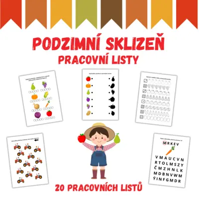 PODZIMNÍ SKLIZEŇ - pracovní listy