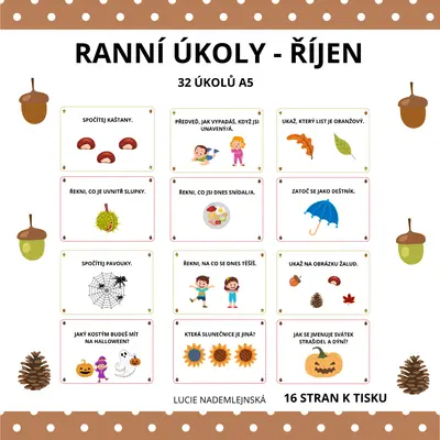 RANNÍ ÚKOLY - ŘÍJEN