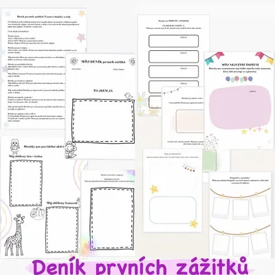 Deník zážitků - portfolio dítěte
