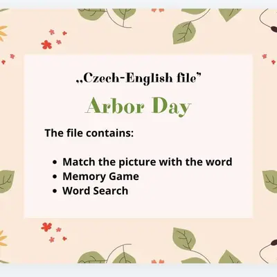 Den stromů/ Arbor Day (Česko - anglický soubor)