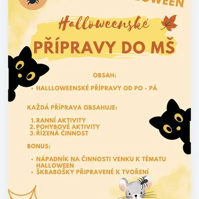 Halloween přípravy do MŠ