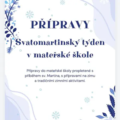 Svatý Martin - přípravy