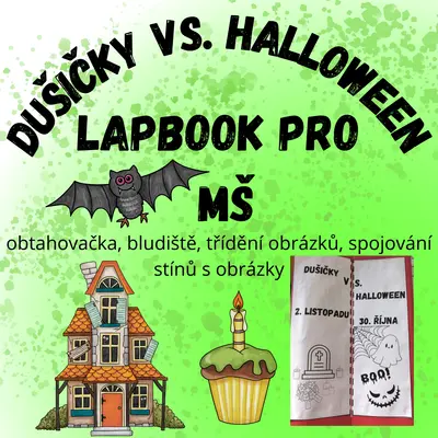 Dušičky vs. Halloween  - Lapbook pro MŠ