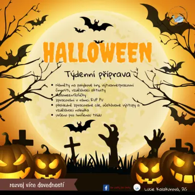 HALLOWEEN -  KOMPLETNÍ PŘÍPRAVA PONDĚLÍ - PÁTEK