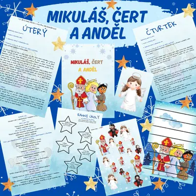 Mikuláš, čert a anděl