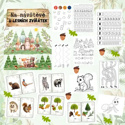 🦌🦔NA NÁVŠTĚVĚ U LESNÍCH ZVÍŘÁTEK 🦔🐿️ 