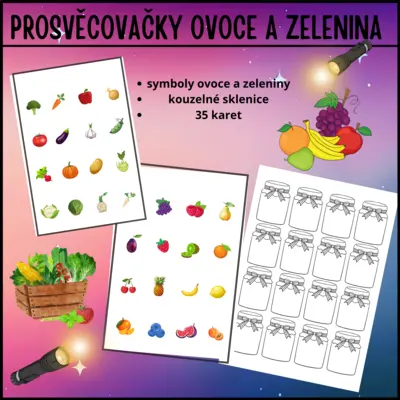 KOUZELNÉ SKLENICE OVOCE A ZELENINA