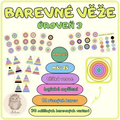 BAREVNÉ VĚŽE - úroveň 3