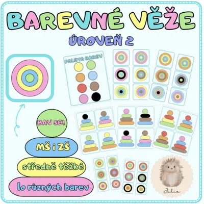 BAREVNÉ VĚŽE - úroveň 2
