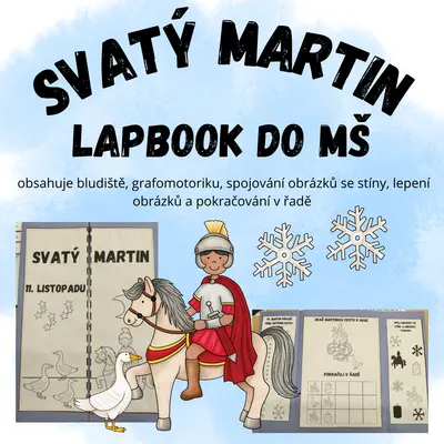 Svatý Martin - lapbook do MŠ