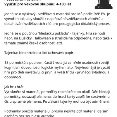 dušičková stezka