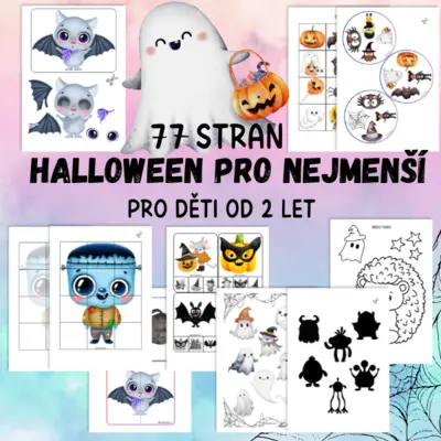 Halloween pro nejmenší - soubor aktivit - 77 stran
