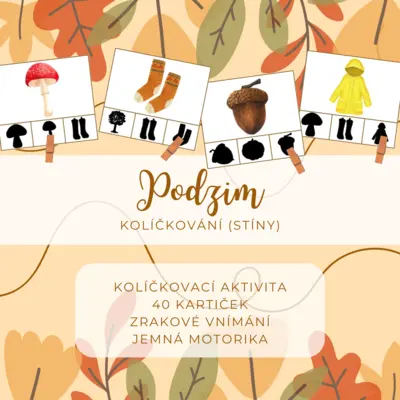 PODZIM - kolíčkování (stíny)