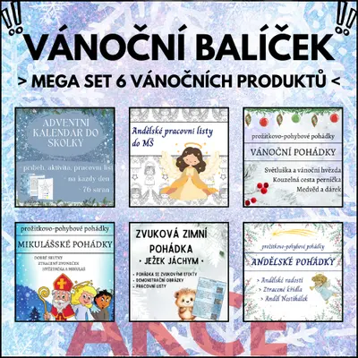 VÁNOČNÍ BALÍČEK - set 6 vánočních produktů!