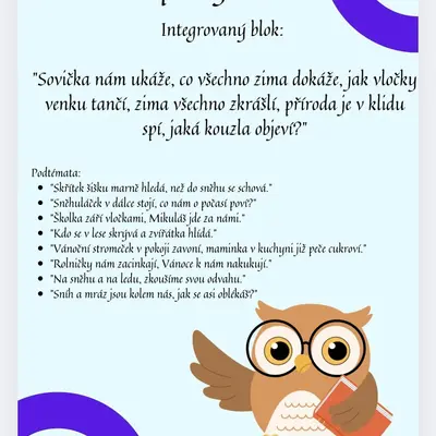 Integrovaný blok: Zima (přípravy na zimu)