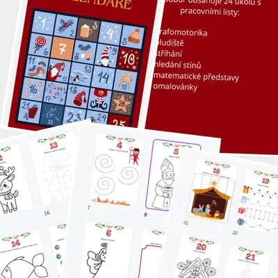 Úkoly do adventního kalendáře (pracovní listy)