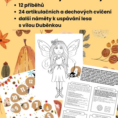 LOGOPEDIE Příběh víly Duběnky (soubor artikulačních a dechových cvičení)