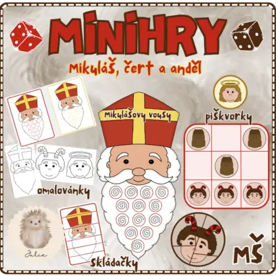 MINIHRY - Mikuláš, čert, anděl 