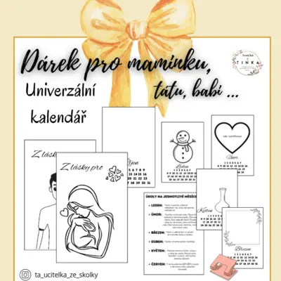 Dárek nejen na Vánoce - KALENDÁŘ K DOTVOŘENÍ