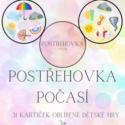 Postřehovka - počasí - 31 kartiček
