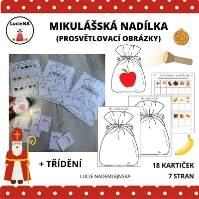 MIKULÁŠSKÁ NADÍLKA - PROSVĚTLOVACÍ OBRÁZKY