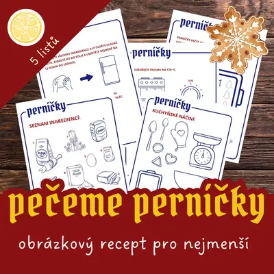 Pečeme perníčky - obrázkový recept pro nejmenší