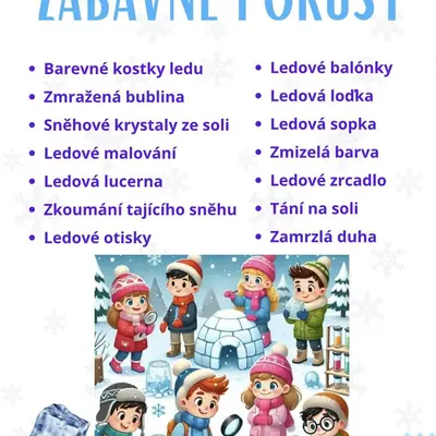 Pokusy se sněhem a ledem 