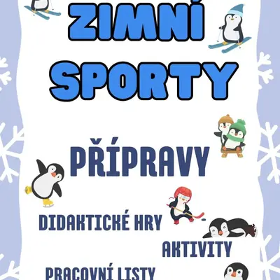Zimní sporty - přípravy, sada aktivit