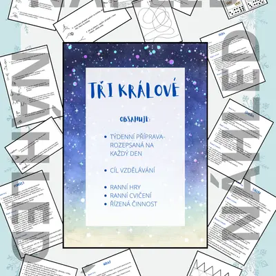 Kompletní příprava do MŠ- TŘI KRÁLOVÉ