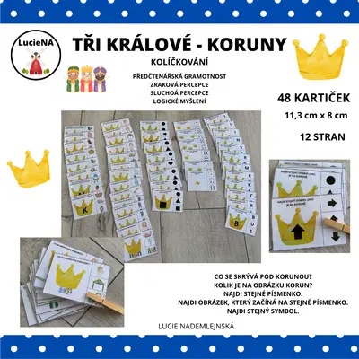 TŘI KRÁLOVÉ - KORUNY - KOLÍČKOVÁNÍ