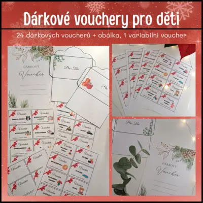 Vánoční dárkové vouchery pro děti