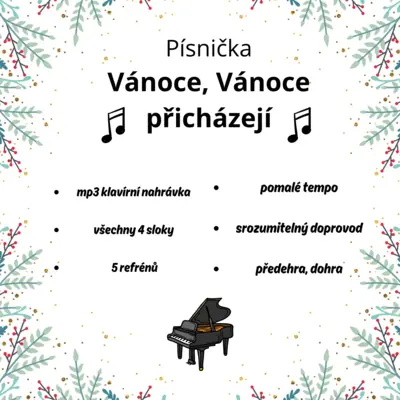 Písnička Vánoce přicházejí